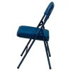 Klappstuhl Sören blau Samtoptik B/H/T: ca. 46,5x79x47 cm