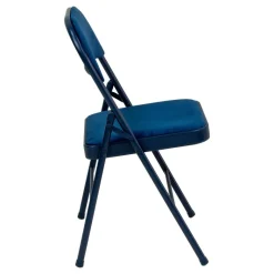 Klappstuhl Sören blau Samtoptik B/H/T: ca. 46,5x79x47 cm