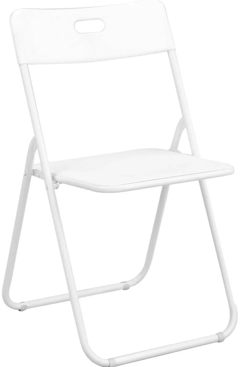 Klappstuhl Viva weiß Kunststoff B/H/T: ca. 48,5x80x46 cm