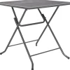 Klapptisch Pia grau Metall B/H/L: ca. 80x74x80 cm