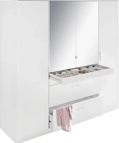 Kleiderschrank Aachen Alpinweiß B/H/T: ca. 180x198x58 cm
