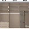 Kleiderschrank Alabama Alpinweiß B/H/T: ca. 271x229x54 cm