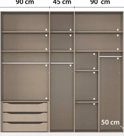 Kleiderschrank Alabama Alpinweiß B/H/T: ca. 225x229x54 cm