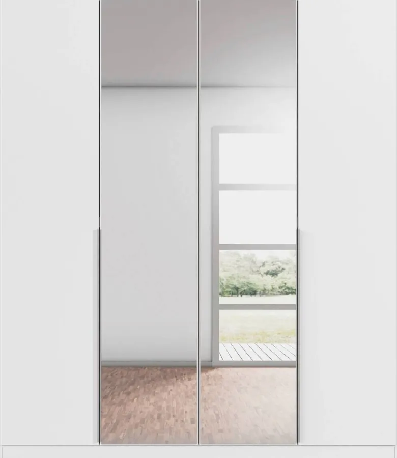 Kleiderschrank Alabama Alpinweiß B/H/T: ca. 181x210x54 cm