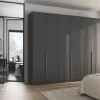 Kleiderschrank Alabama grau B/H/T: ca. 271x229x54 cm