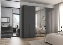 Kleiderschrank Alabama grau B/H/T: ca. 271x229x54 cm