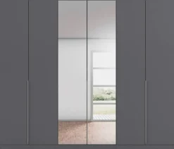 Kleiderschrank Alabama grau B/H/T: ca. 271x229x54 cm