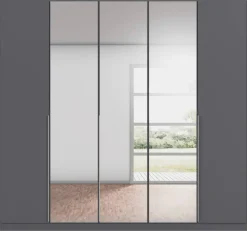 Kleiderschrank Alabama grau B/H/T: ca. 225x210x54 cm