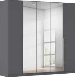 Kleiderschrank Alabama grau B/H/T: ca. 225x210x54 cm
