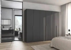 Kleiderschrank Alabama grau B/H/T: ca. 271x210x54 cm