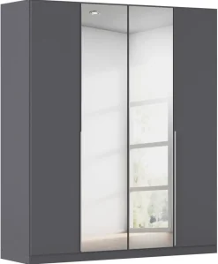 Kleiderschrank Alabama grau B/H/T: ca. 181x210x54 cm