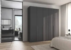 Kleiderschrank Alabama grau B/H/T: ca. 225x229x54 cm