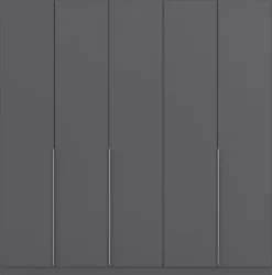 Kleiderschrank Alabama grau B/H/T: ca. 225x229x54 cm