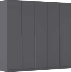 Kleiderschrank Alabama grau B/H/T: ca. 225x210x54 cm