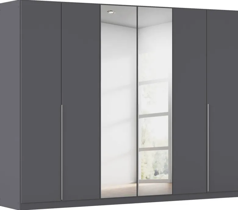 Kleiderschrank Alabama grau B/H/T: ca. 271x210x54 cm