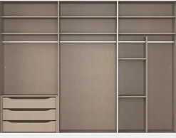 Kleiderschrank Alabama grau B/H/T: ca. 271x210x54 cm
