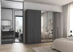 Kleiderschrank Alabama grau B/H/T: ca. 271x210x54 cm