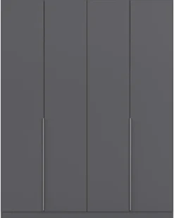 Kleiderschrank Alabama grau B/H/T: ca. 181x229x54 cm