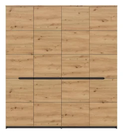 Kleiderschrank CANU basaltgrau Artisan Nachbildung B/H/T: ca. 180x198x59 cm