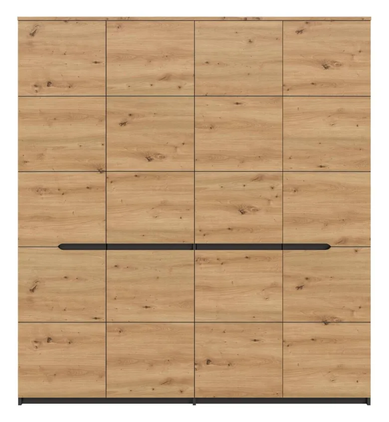 Kleiderschrank CANU basaltgrau Artisan Nachbildung B/H/T: ca. 180x198x59 cm