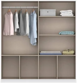 Kleiderschrank Celle weiß B/H/T: ca. 181x197x54 cm