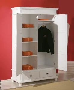 Kleiderschrank Danz weiß B/H/T: ca. 116x199x57 cm