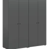 Kleiderschrank DARWIN anthrazit B/H/T: ca. 160x176x51 cm