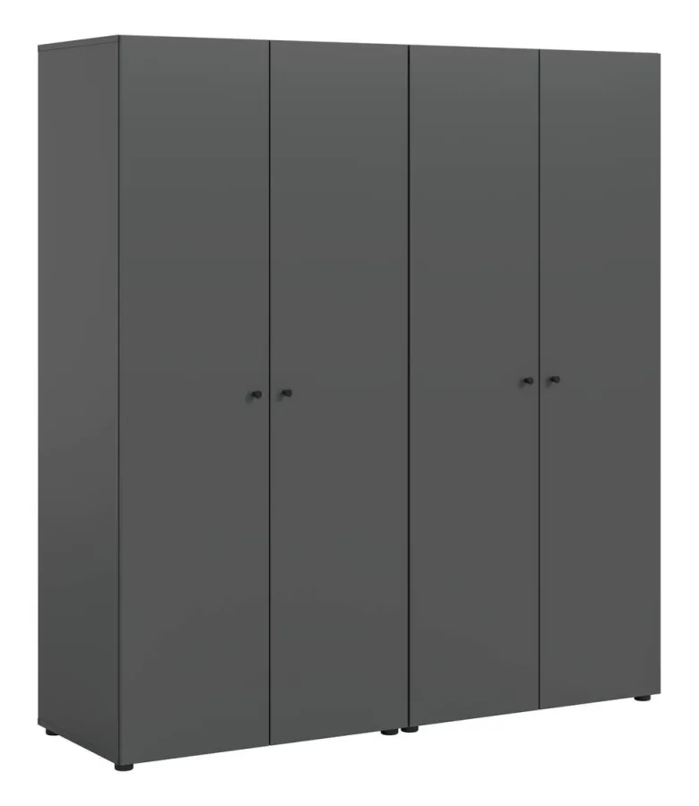 Kleiderschrank DARWIN anthrazit B/H/T: ca. 160x176x51 cm