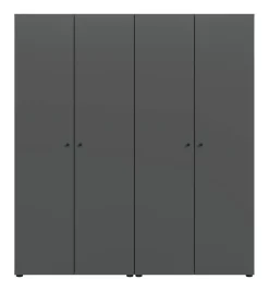 Kleiderschrank DARWIN anthrazit B/H/T: ca. 160x176x51 cm