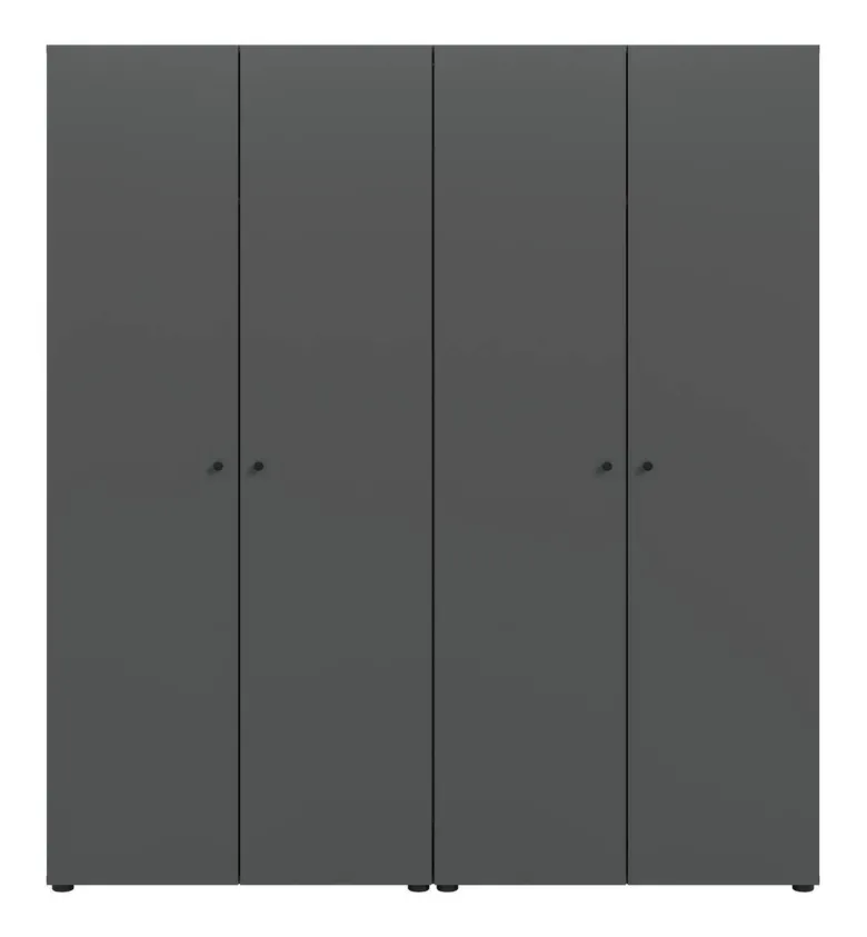Kleiderschrank DARWIN anthrazit B/H/T: ca. 160x176x51 cm
