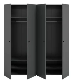 Kleiderschrank DARWIN anthrazit B/H/T: ca. 160x176x51 cm