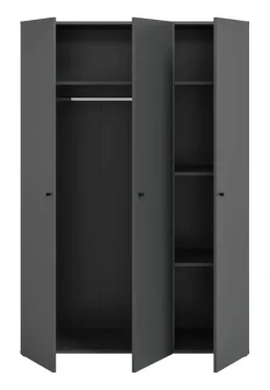 Kleiderschrank DARWIN anthrazit B/H/T: ca. 120x176x51 cm
