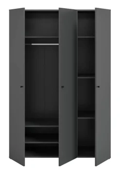 Kleiderschrank DARWIN anthrazit B/H/T: ca. 120x176x51 cm
