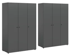 Kleiderschrank DARWIN anthrazit B/H/T: ca. 240x176x51 cm