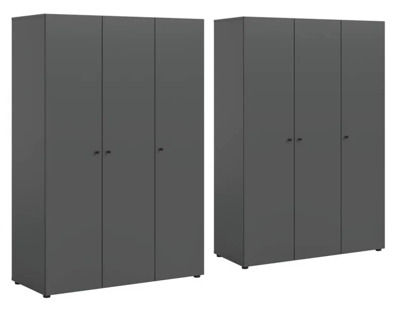 Kleiderschrank DARWIN anthrazit B/H/T: ca. 240x176x51 cm