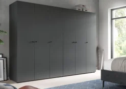 Kleiderschrank DARWIN anthrazit B/H/T: ca. 240x176x51 cm