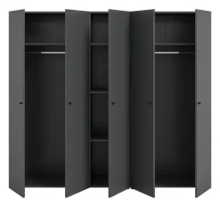 Kleiderschrank DARWIN anthrazit B/H/T: ca. 200x176x51 cm