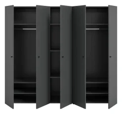 Kleiderschrank DARWIN anthrazit B/H/T: ca. 200x176x51 cm