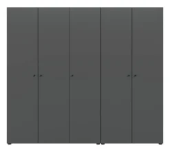 Kleiderschrank DARWIN anthrazit B/H/T: ca. 200x176x51 cm