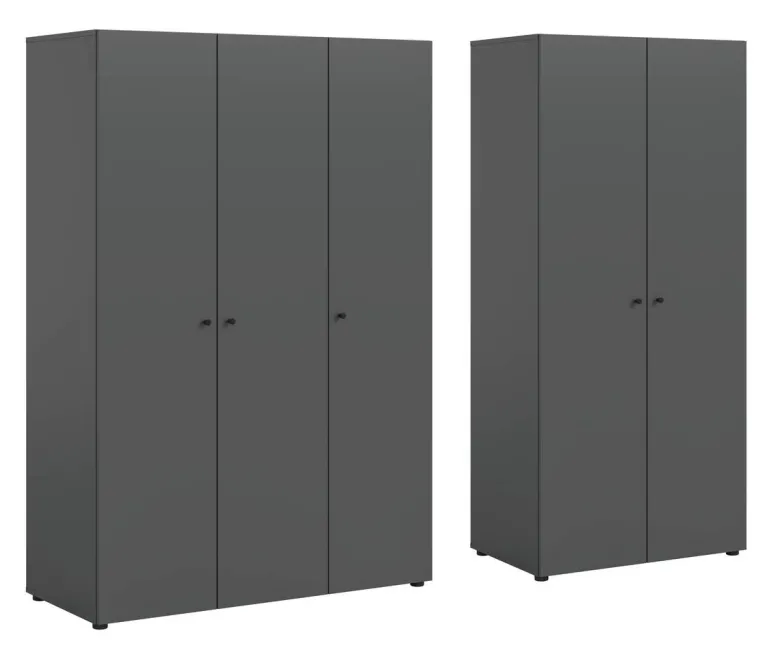 Kleiderschrank DARWIN anthrazit B/H/T: ca. 200x176x51 cm