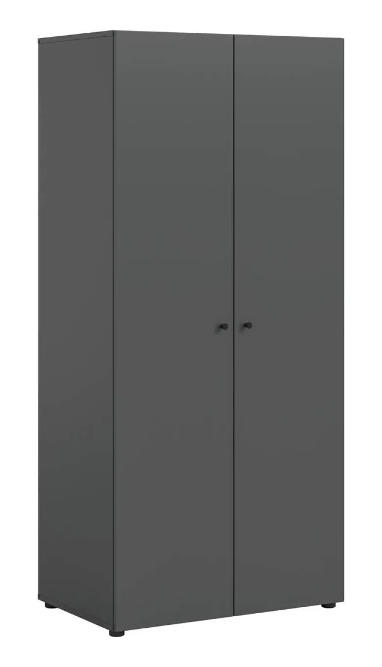 Kleiderschrank DARWIN anthrazit B/H/T: ca. 80x176x51 cm