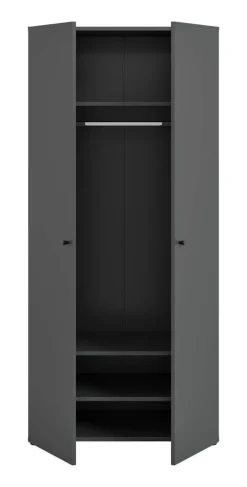 Kleiderschrank DARWIN anthrazit B/H/T: ca. 80x176x51 cm