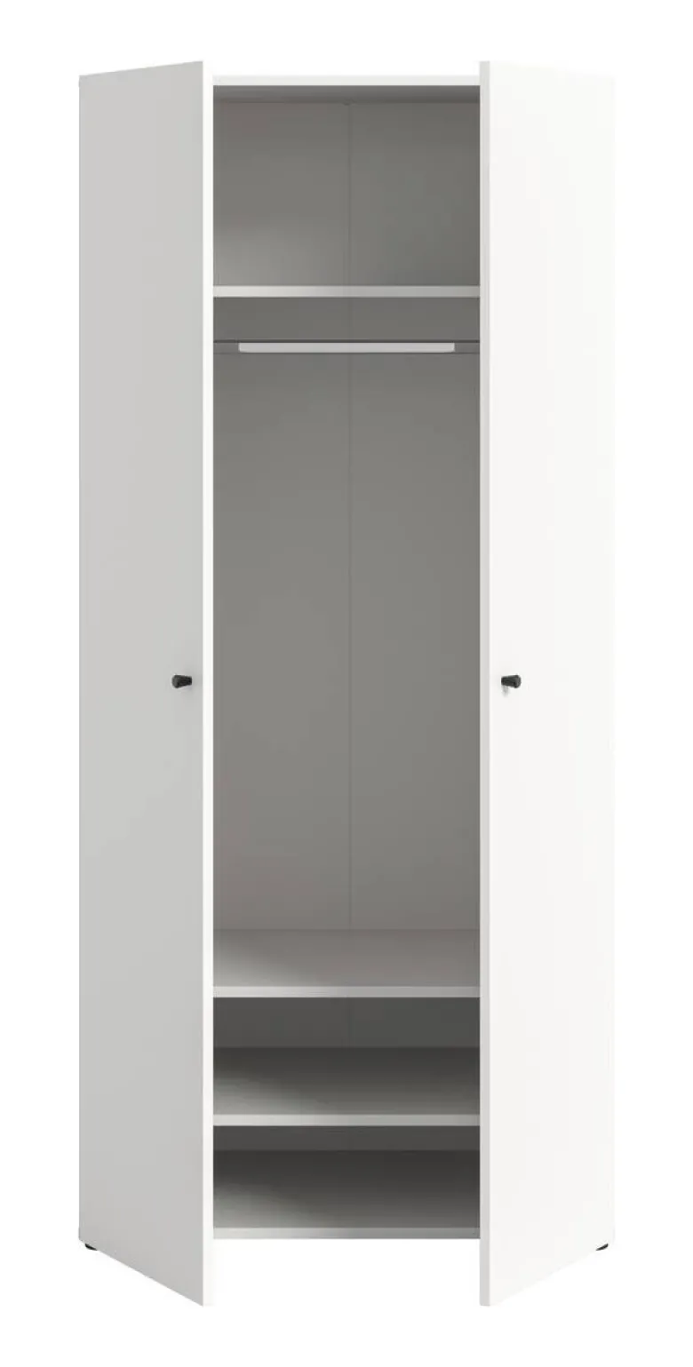 Kleiderschrank DARWIN weiß B/H/T: ca. 80x176x51 cm
