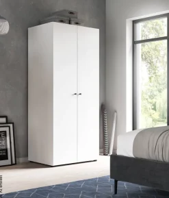 Kleiderschrank DARWIN weiß B/H/T: ca. 80x176x51 cm