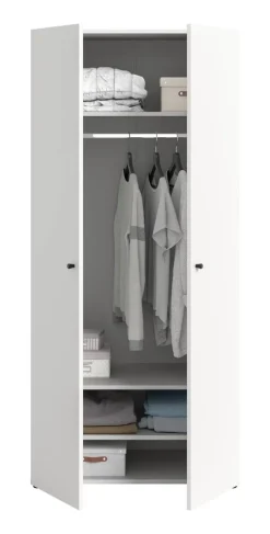 Kleiderschrank DARWIN weiß B/H/T: ca. 80x176x51 cm