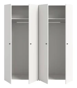 Kleiderschrank DARWIN weiß B/H/T: ca. 160x176x51 cm