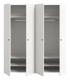 Kleiderschrank DARWIN weiß B/H/T: ca. 160x176x51 cm