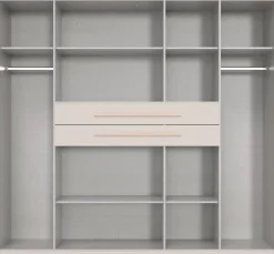 Kleiderschrank Digit Kaschmir B/H/T: ca. 225x208x65 cm