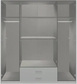 Kleiderschrank Duisburg Graphit B/H/T: ca. 180x199x58 cm