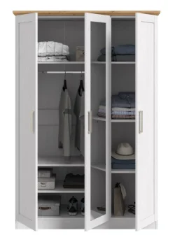 Kleiderschrank FLORENZ Sibiu Lärche Nachbildung Eiche Artisan Nachbildung B/H/T: ca. 124x184x54 cm